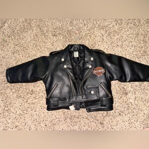 Harley-Davidson Black Biker Jacket with Logo